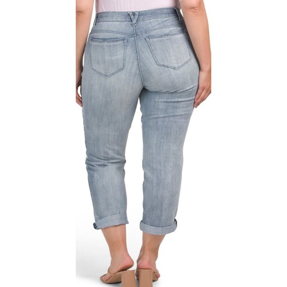 DEMOCRACY Size 22 Plus Ab Solution Girlfriend Ankle Jeans - Picture 4 of 12